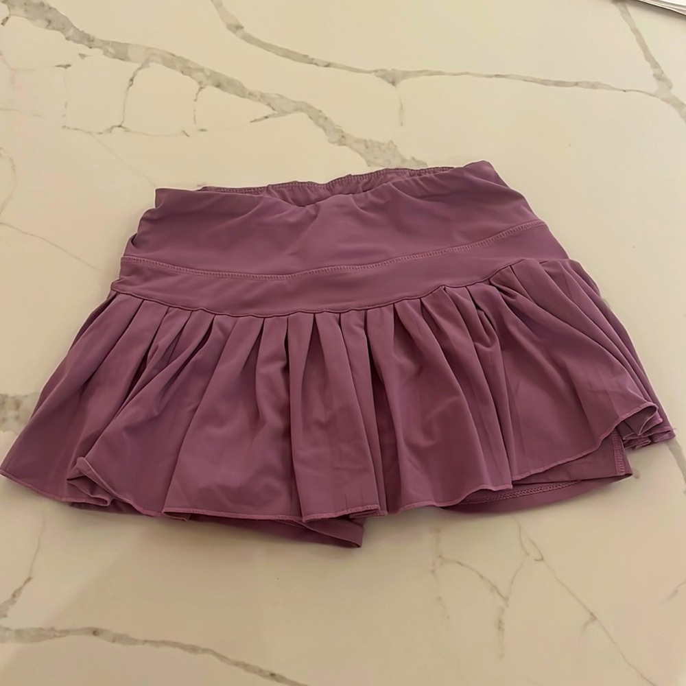 Gold Hinge Lilac Pleated Tennis Skirt